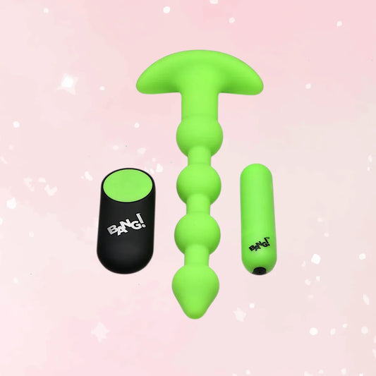 Glow In The Dark Rechargeable Anal Beads - Puppy's Aesthetics
