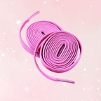 Sweet Pretty Pink Elastic Shoelaces - Puppy's Aesthetics