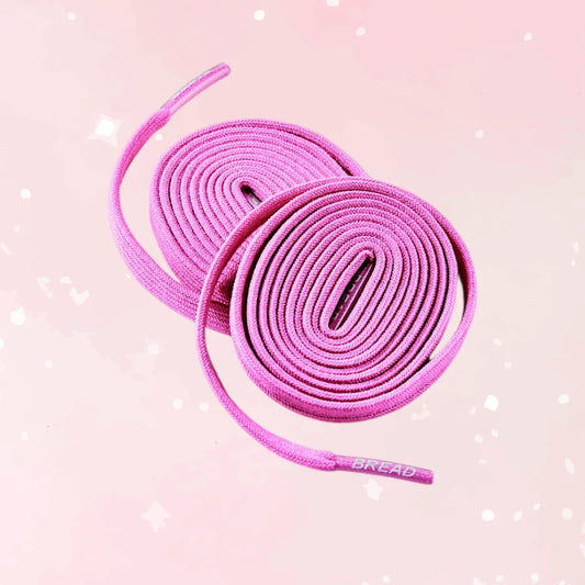 Sweet Pretty Pink Elastic Shoelaces - Puppy's Aesthetics