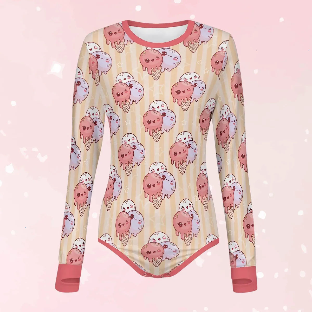 Sweet Scoop Long Sleeve CuddleSuit - Puppy's Aesthetics