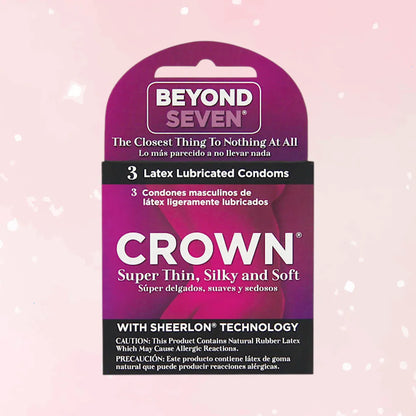 3 PC Crown Lubricated Condoms - Puppy's Aesthetics