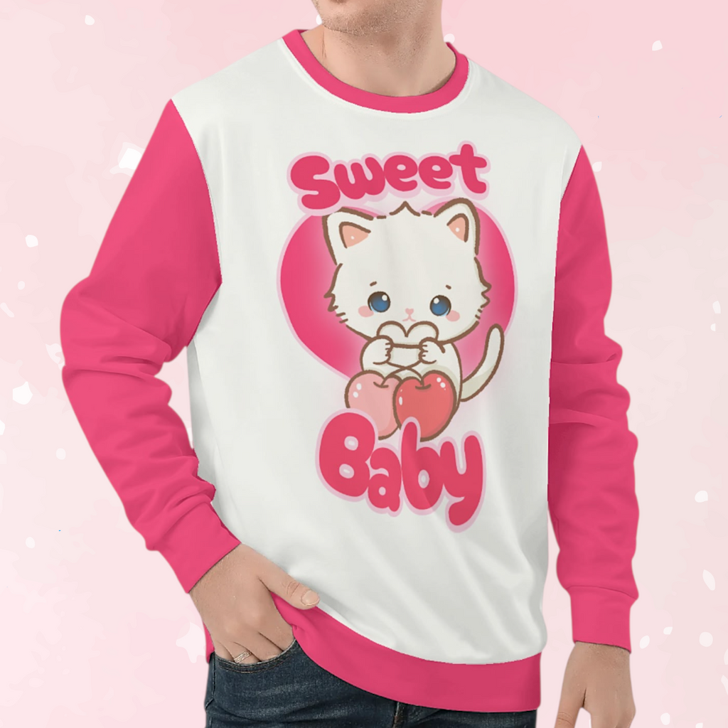 Sweet Cherry Kitty Play Sweater - Puppy's Aesthetics