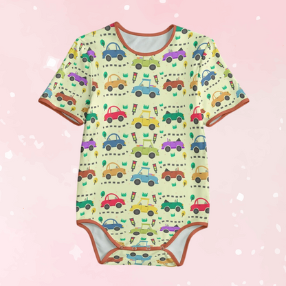 Little Road Trip Short Sleeve CuddleSuit