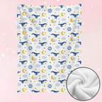 Dreamy Whale Fleece Blanket