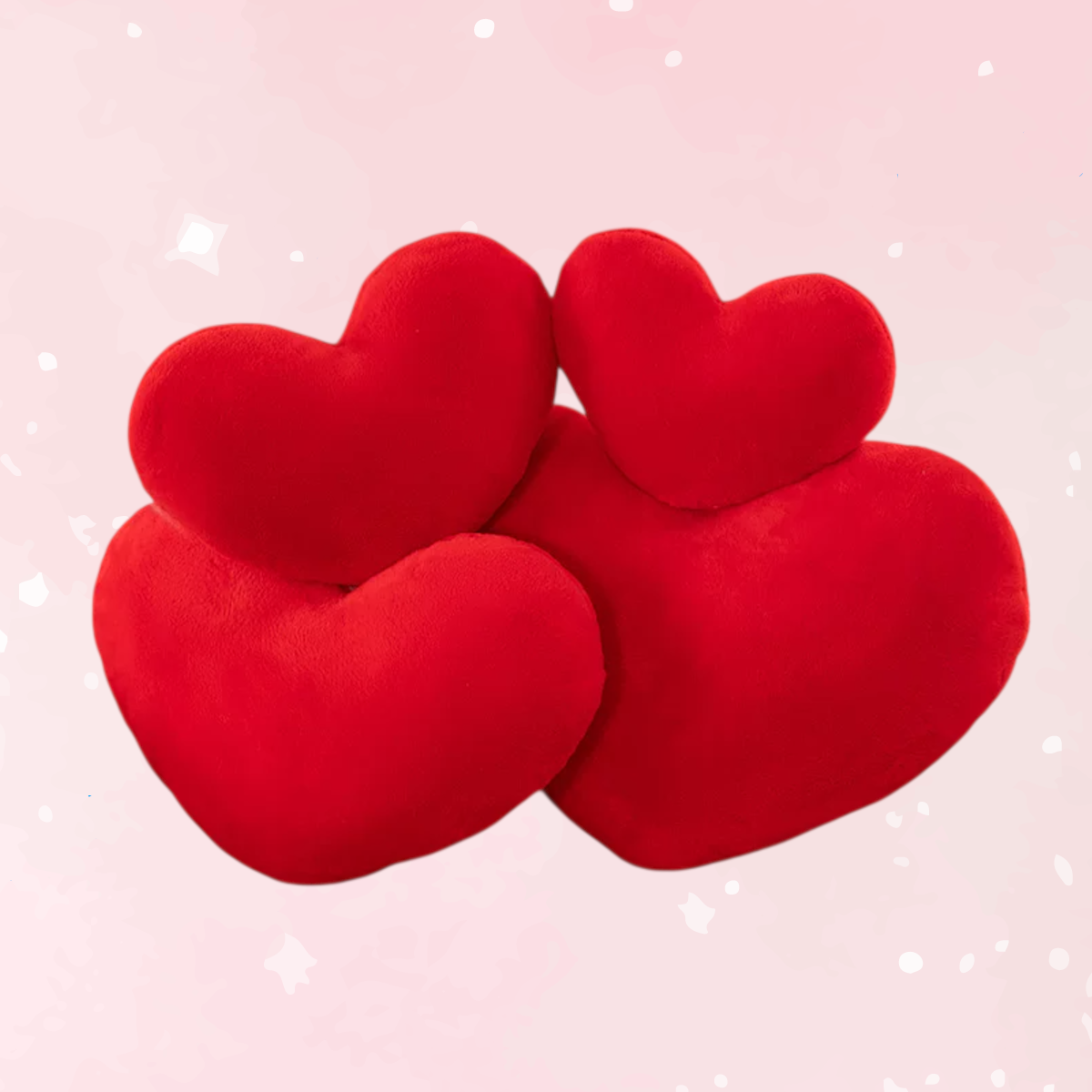Soft Love Heart Plushie Pillow