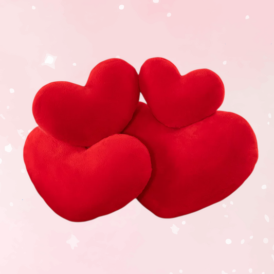 Soft Love Heart Plushie Pillow