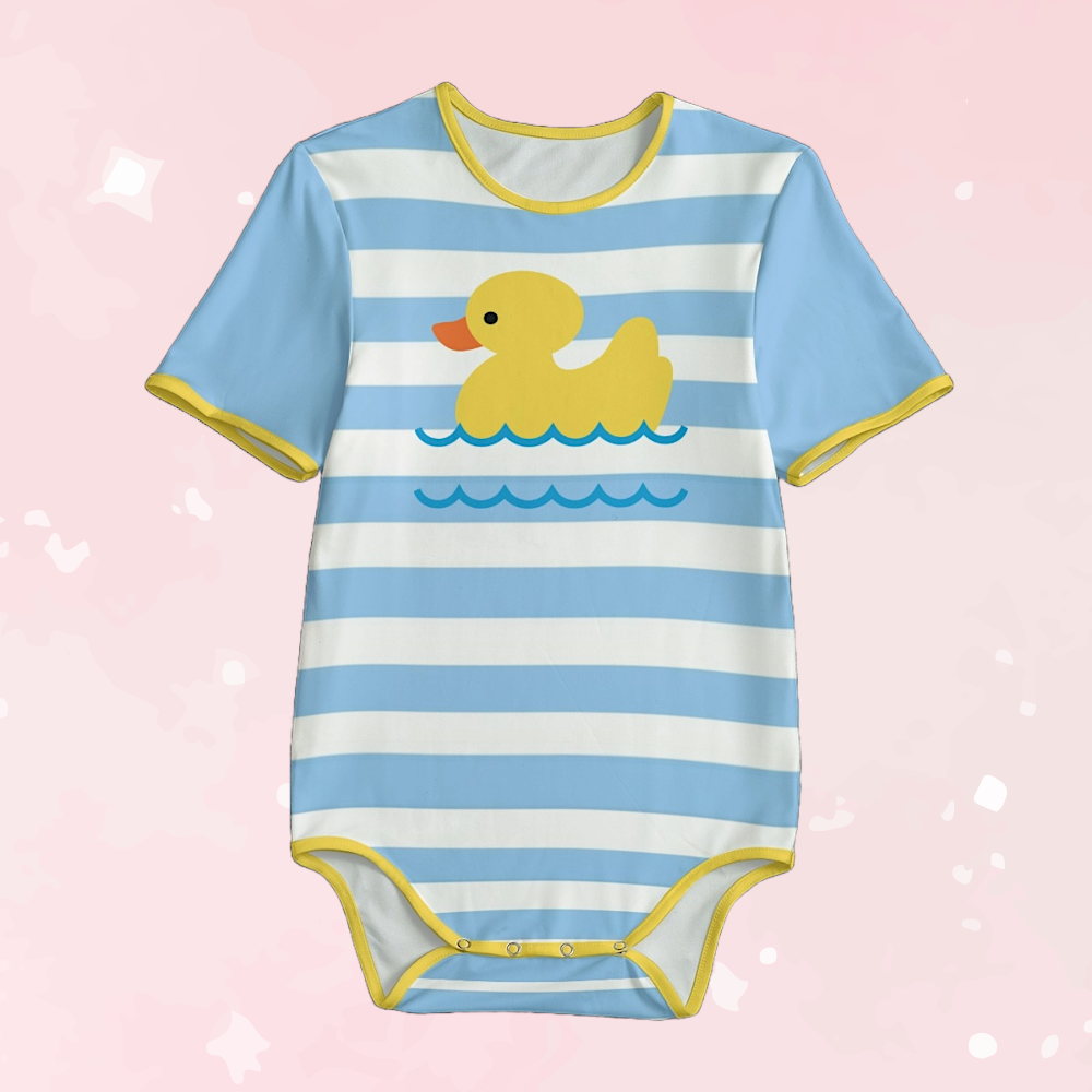 Blue Rubber Duckie Adult Unisex Onesie