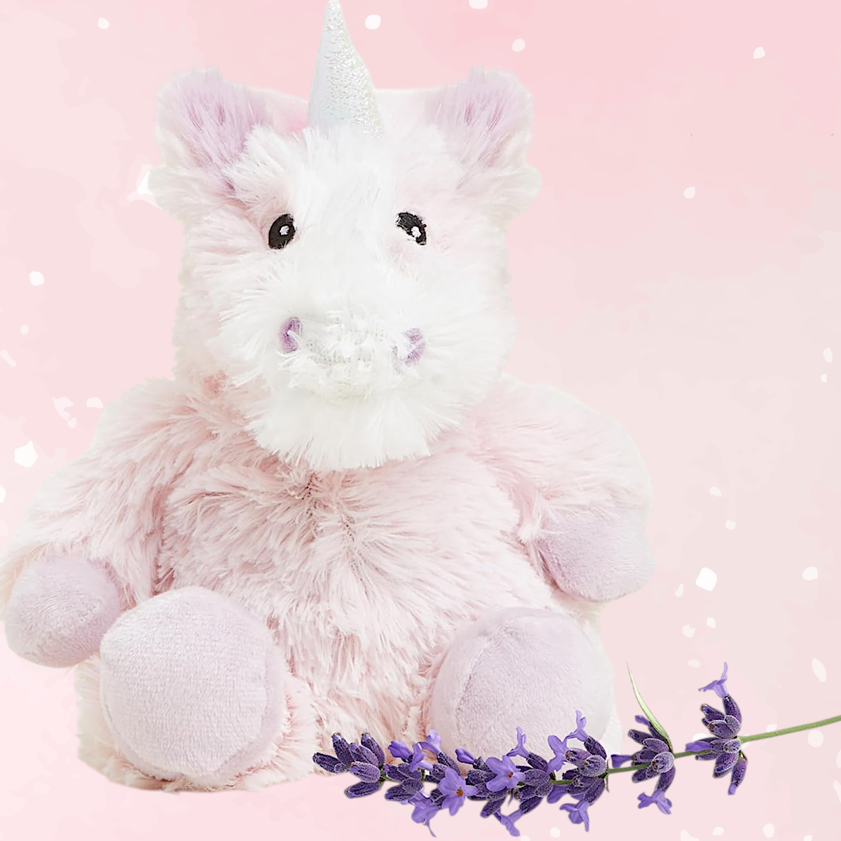 Warmies® Pink Unicorn Plushie – Weighted Lavender