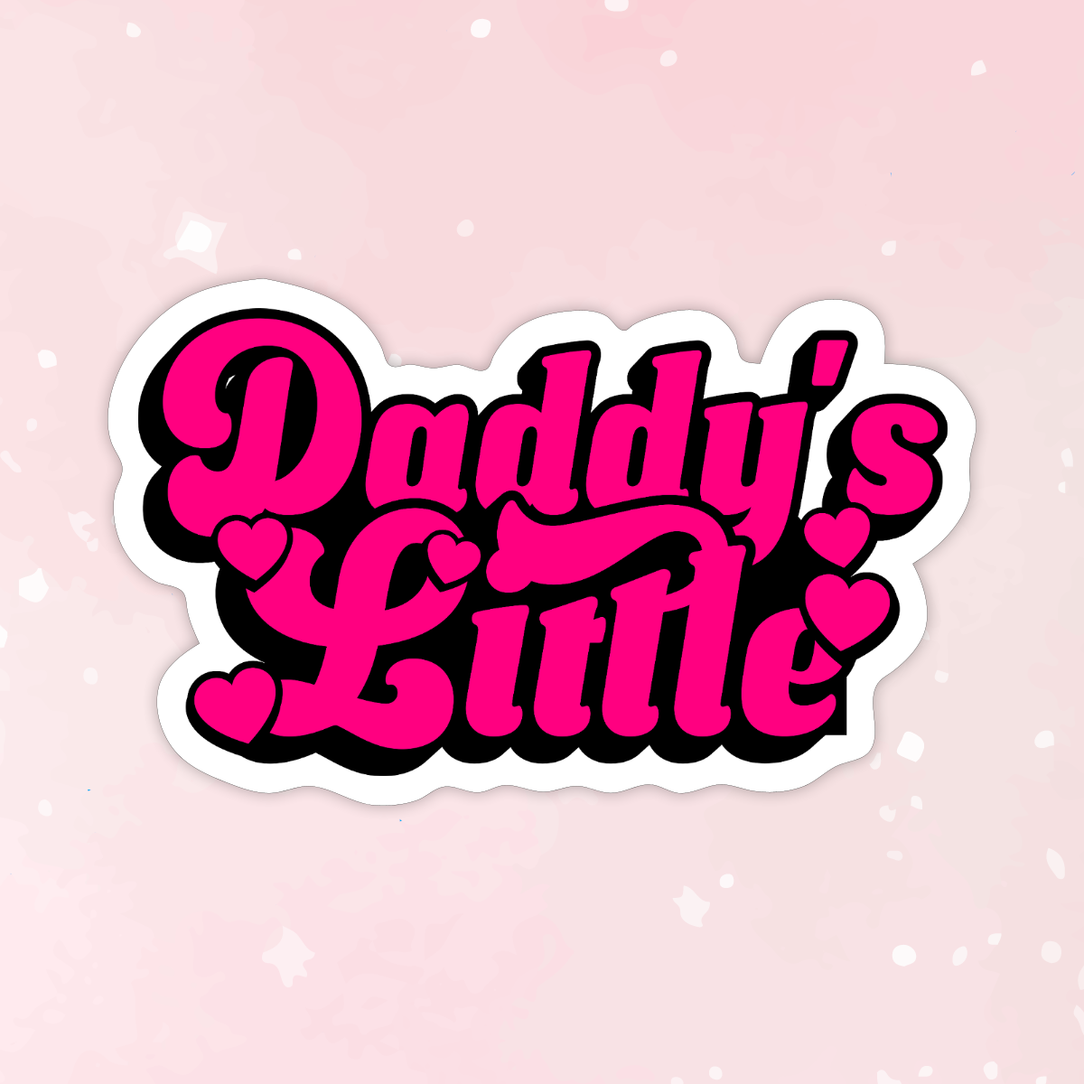 Daddy's Little Pink Vinyl Sticker