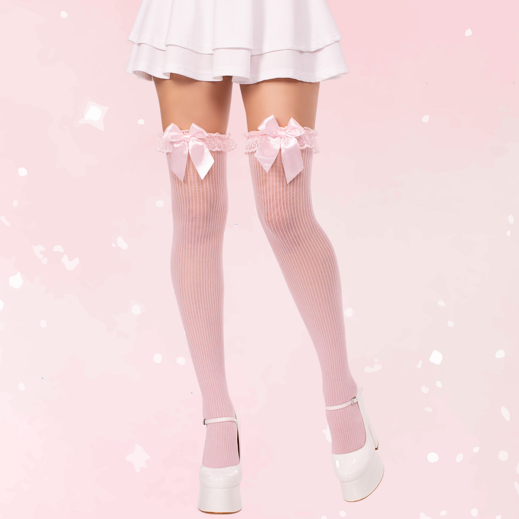 Calliope Striped Thigh Highs