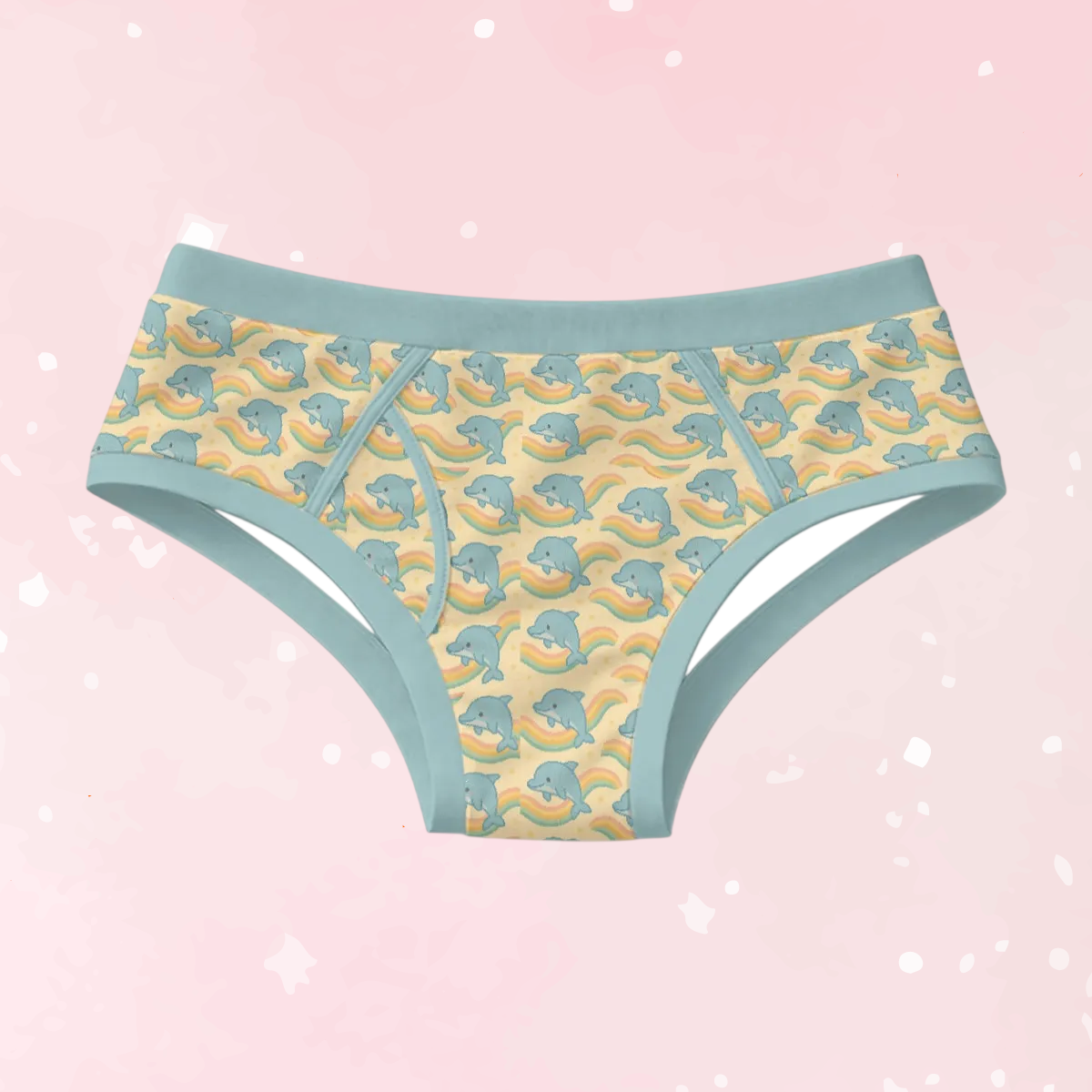 Rainbow Dolphin Men's Cotton Undies