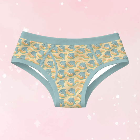 Rainbow Dolphin Men's Cotton Undies