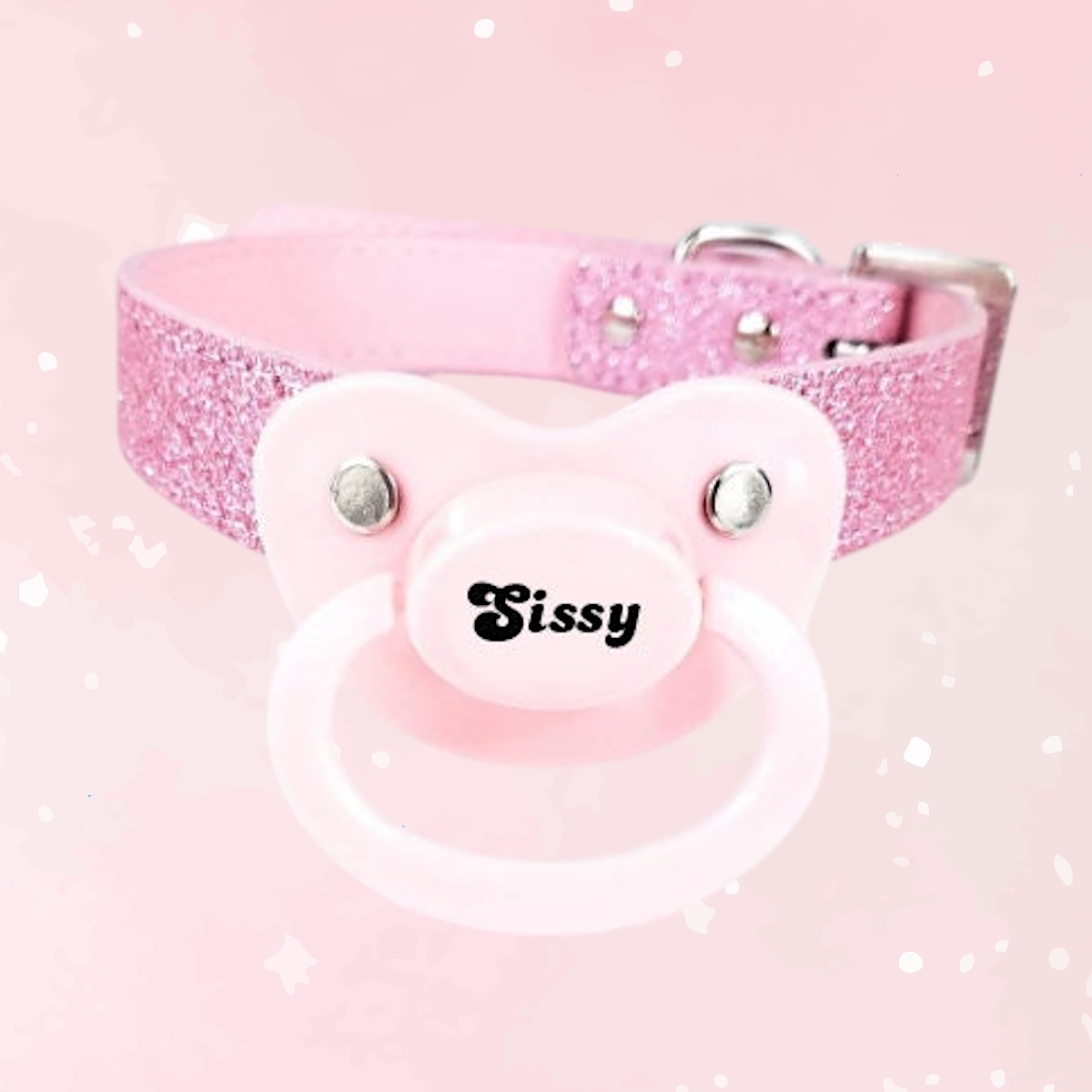 Sissy Adult Pink Glitter Pacifier Gag