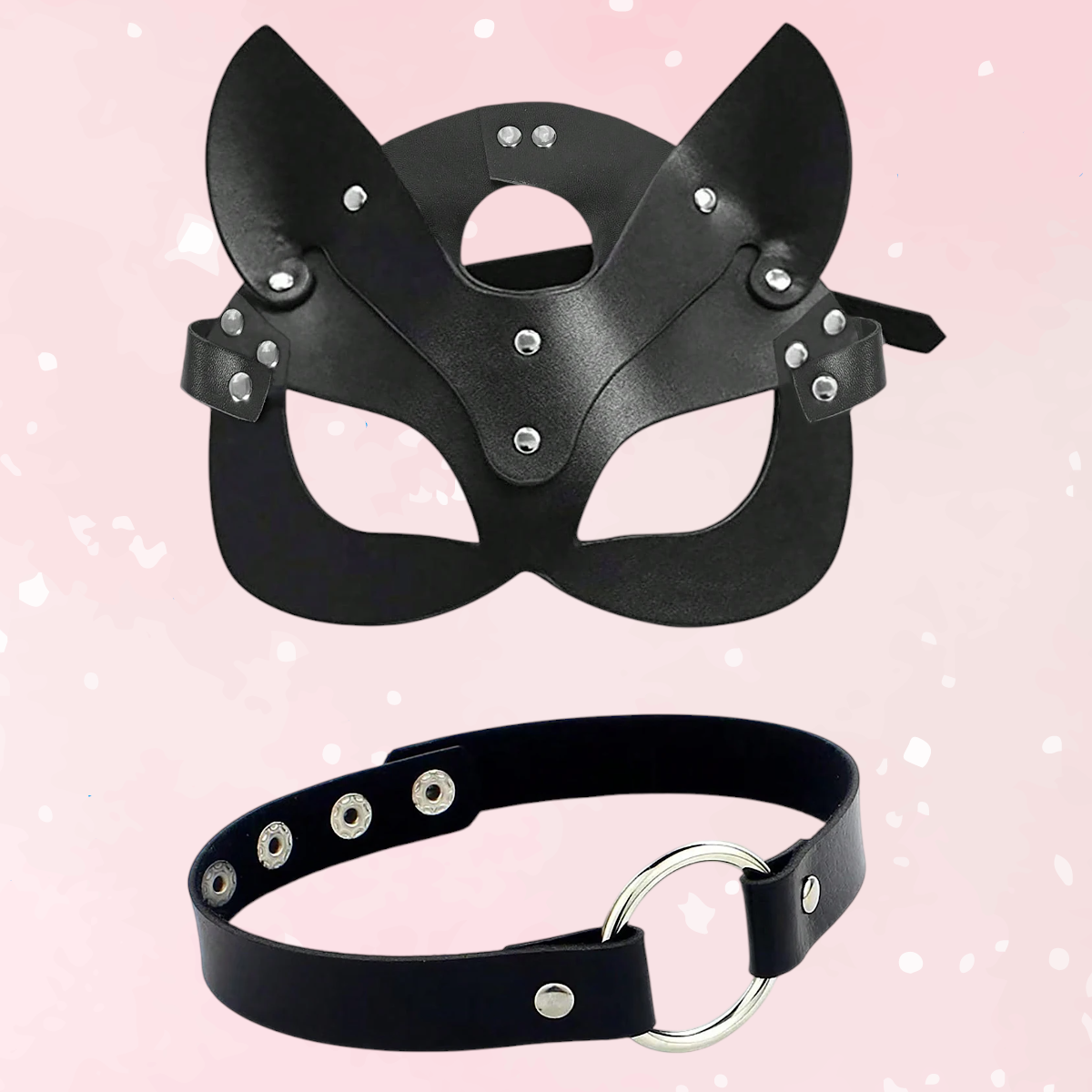 Midnight Purrfection Cat Mask & Collar Set