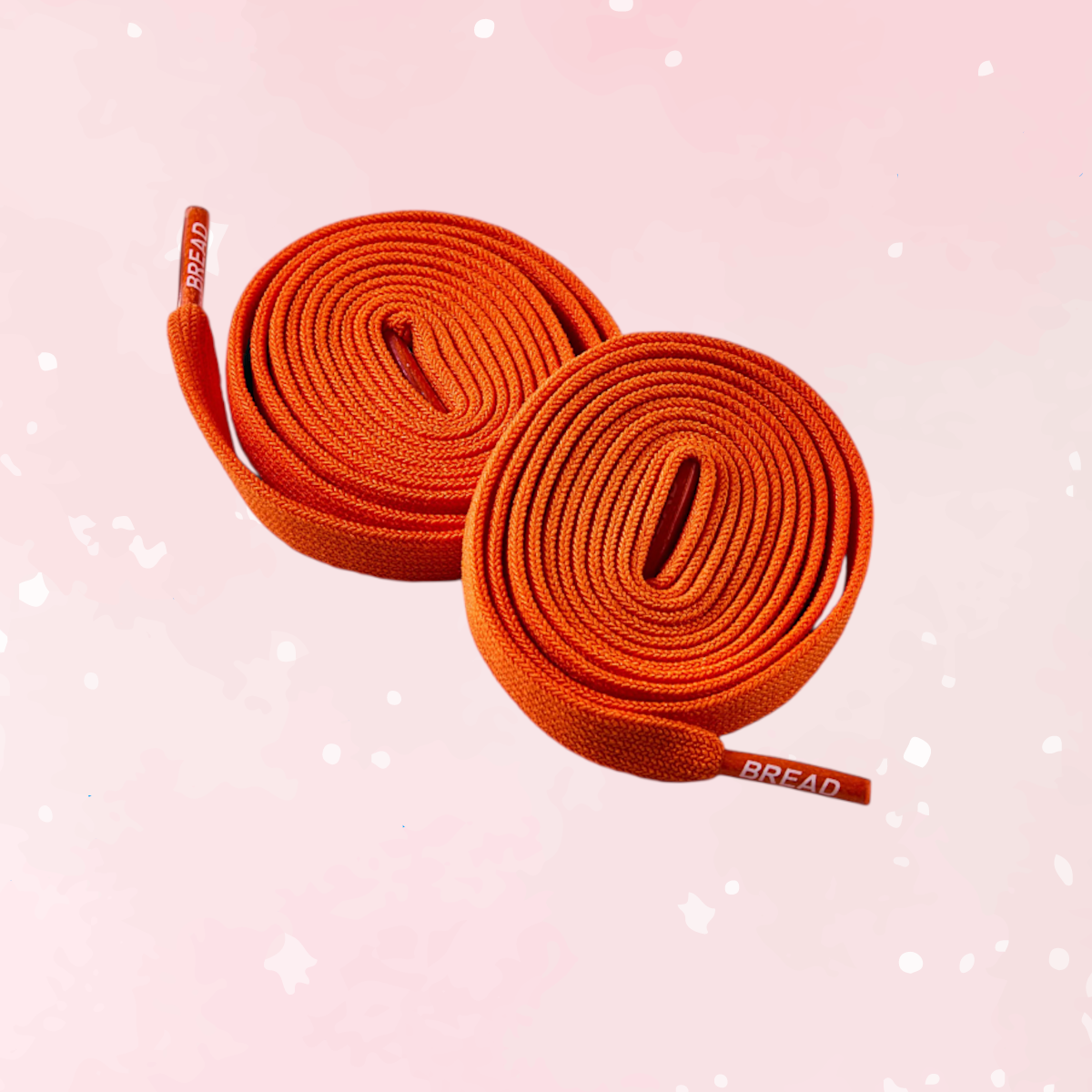 Bold Coral Orange Elastic Shoelaces - Puppy's Aesthetics