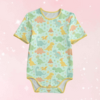 Dino Dreamland Short Sleeve CuddleSuit