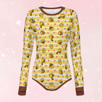 Busy Bees Long Sleeve CuddleSuit