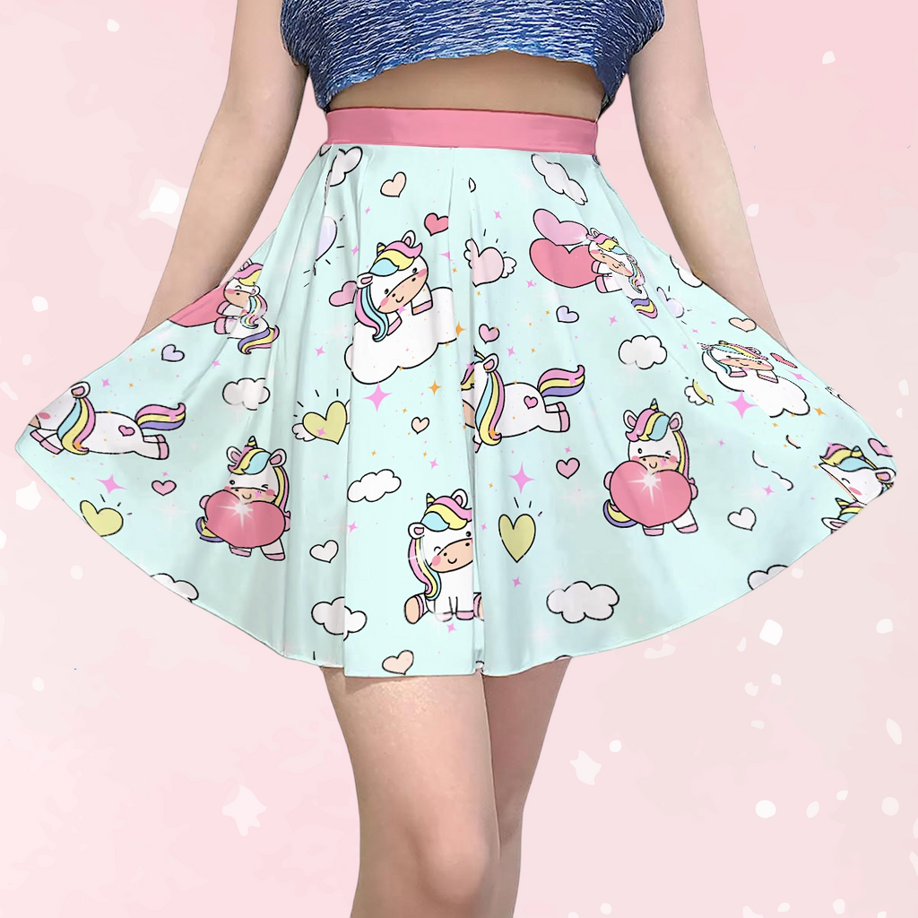 Pretty Unicorns Short Skirt