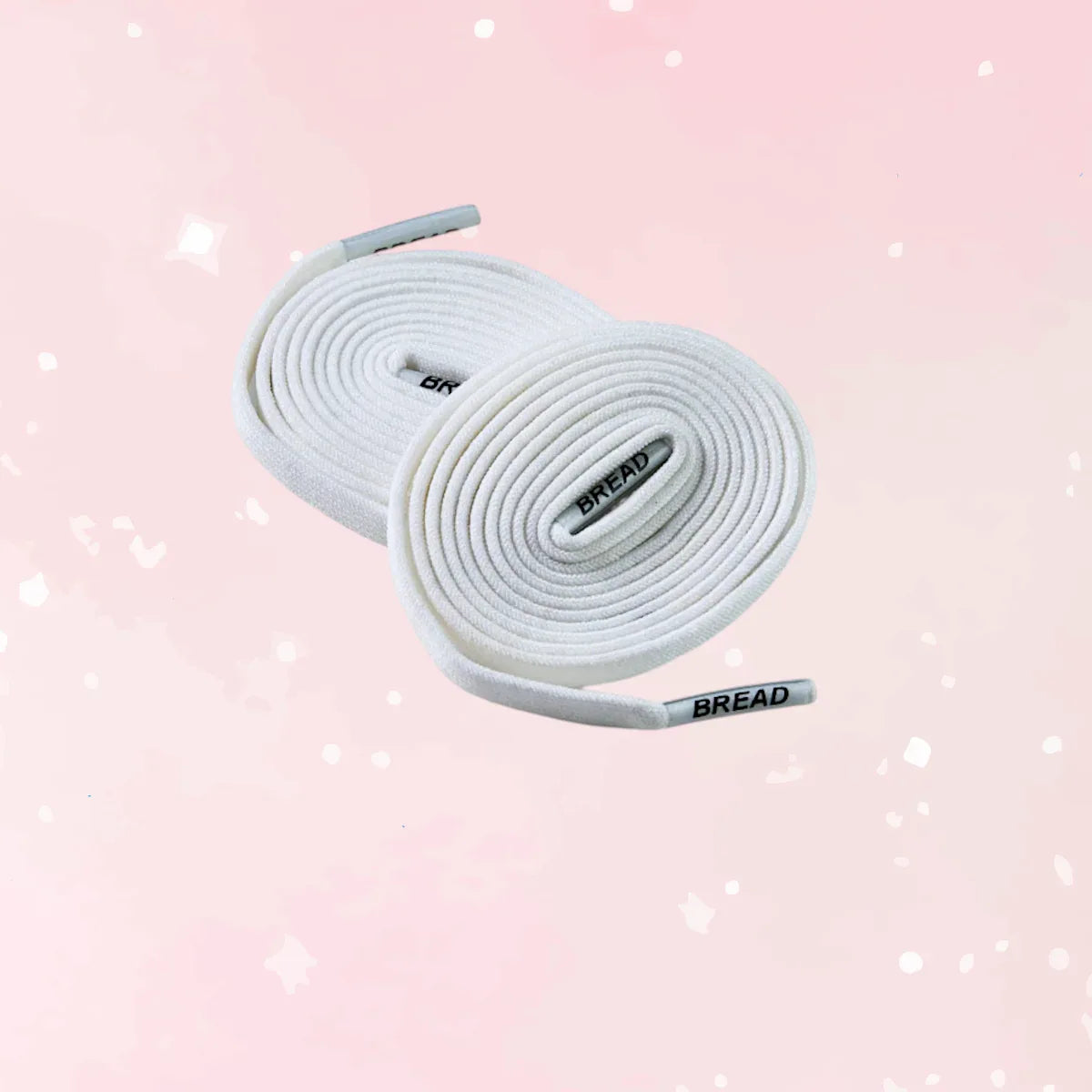 Soft Cloud White Elastic Shoelaces - Puppy's Aesthetics