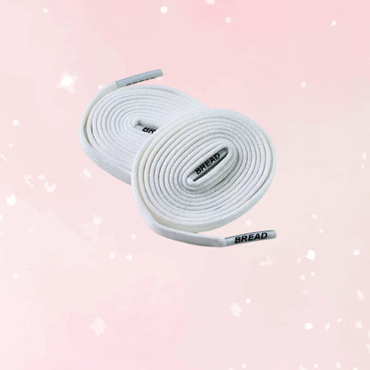 Soft Cloud White Elastic Shoelaces - Puppy's Aesthetics