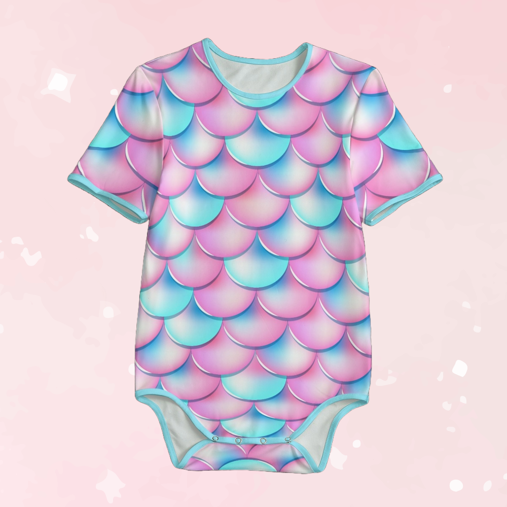 Metallic Mermaid Scales Unisex Adult Onesie