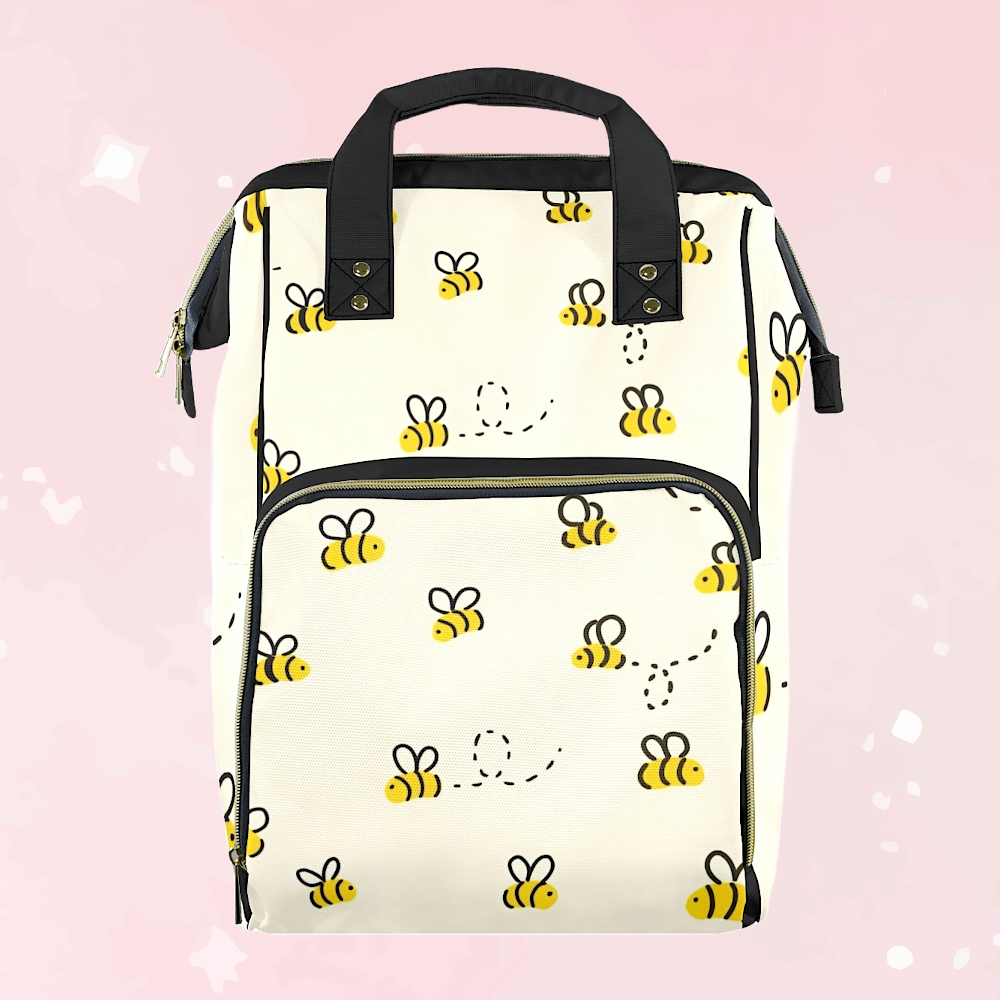 Classic Pooh Bees Large Diaper Bag