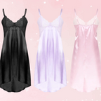 Sissy Lace Dream Satin Nightdress