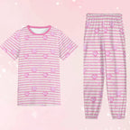 Pixel Hearts Unisex Jammies - Puppy's Aesthetics