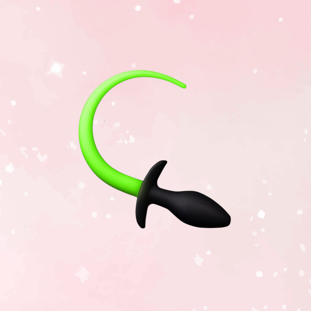 Glow Puppy Tail Silicone Plug