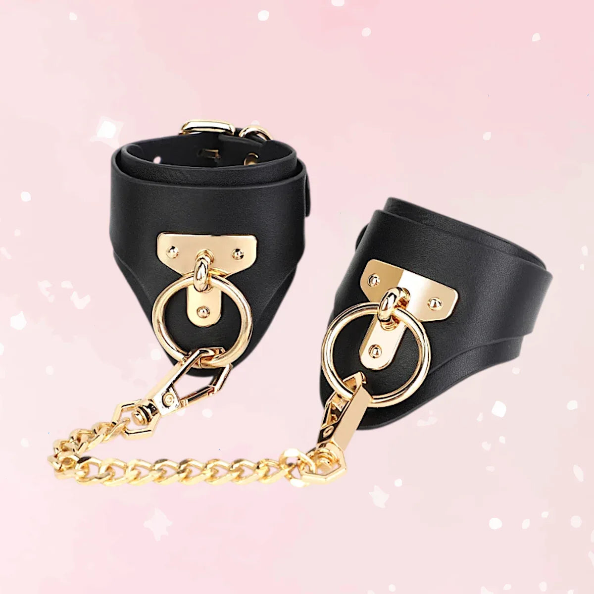 Genuine Leather Bondage Cuffs - Puppy's Aesthetics