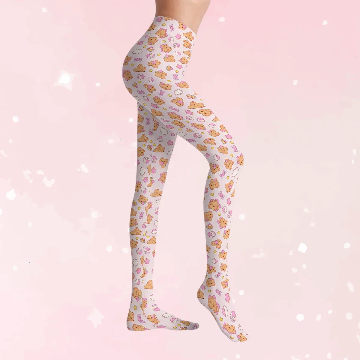 Bearly Adorable Stretch Tights - Puppy's Aesthetics