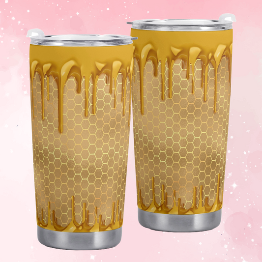 Glam Honey Bee Yellow Coffee Cup