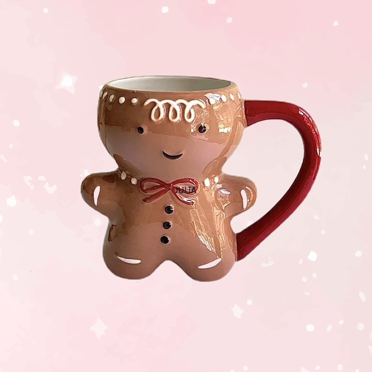 Kawaii Ceramic Gingerbread Mug 300ml