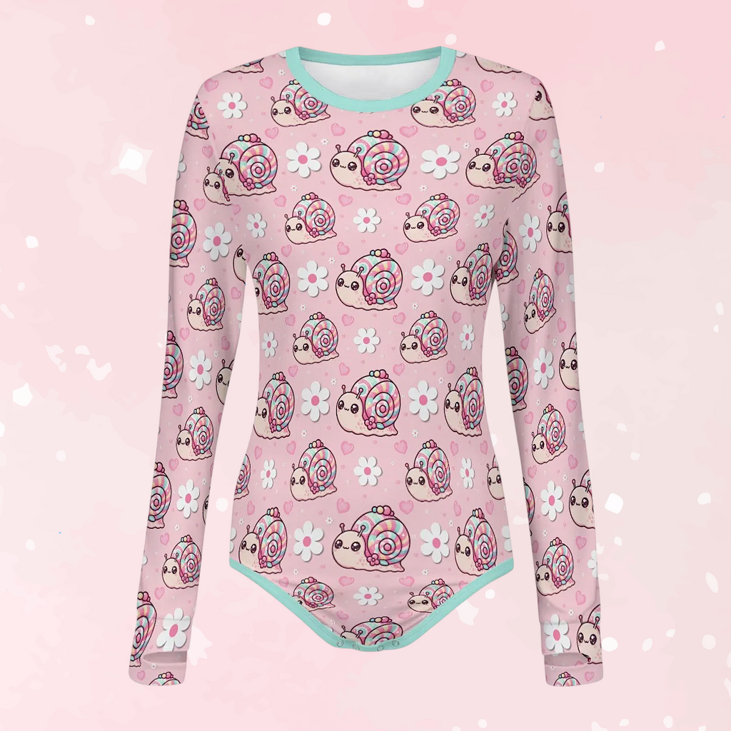 Snail Trails Long Sleeve CuddleSuit