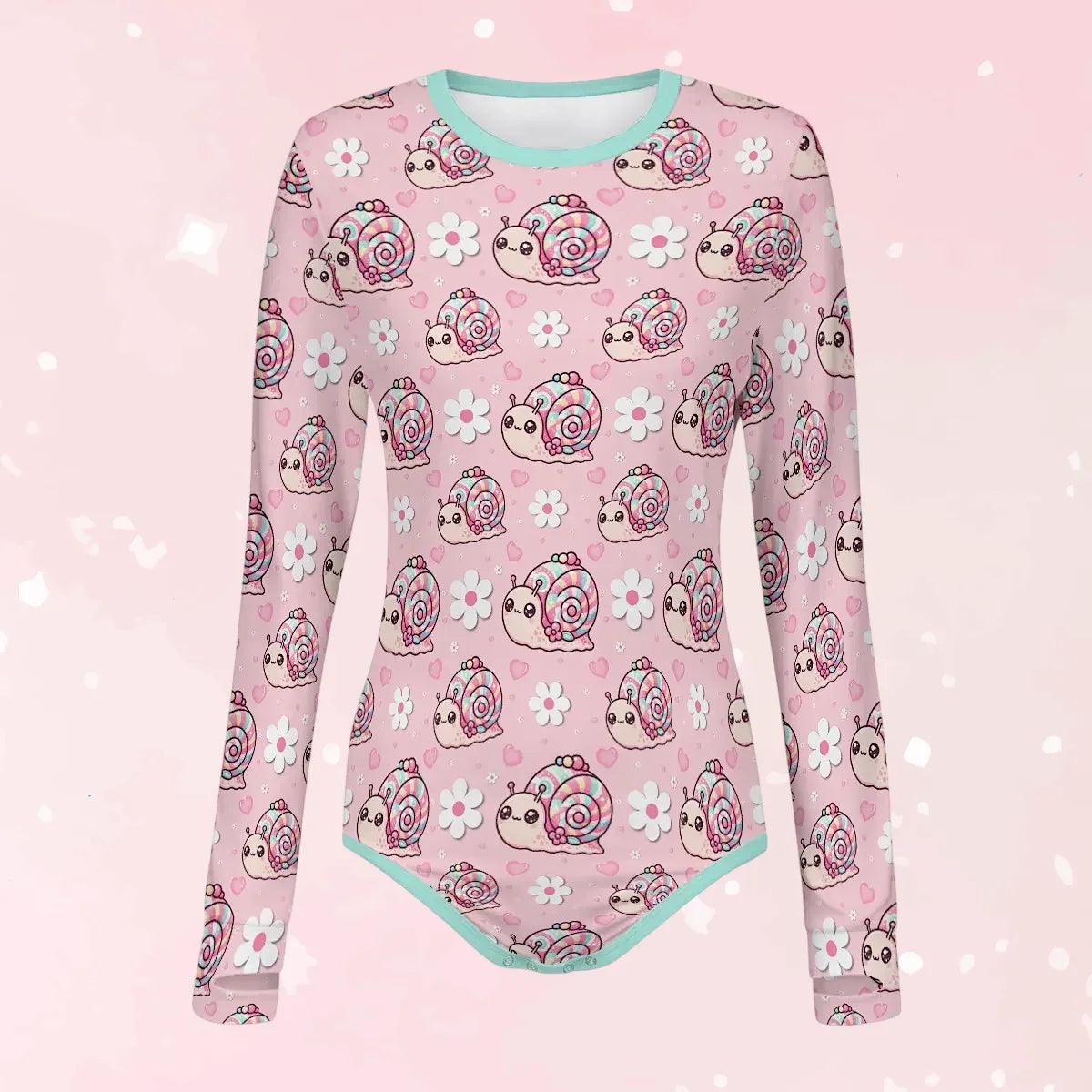 Snail Trails Long Sleeve CuddleSuit - Puppy's Aesthetics