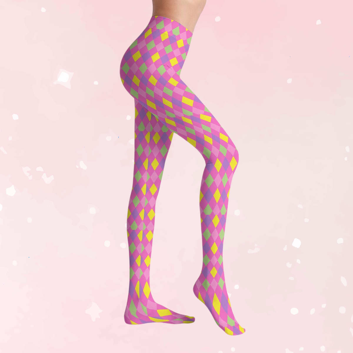 Harlequin Clowncore Stretch Tights
