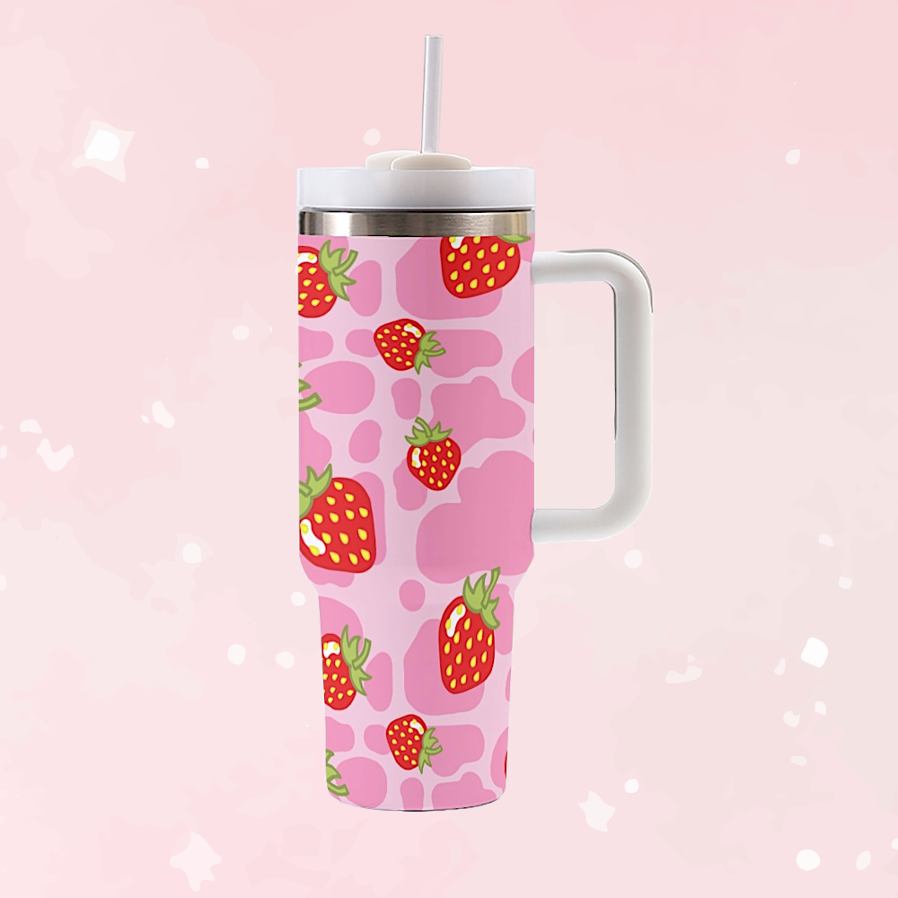 Strawberry Cow 40oz Tumbler