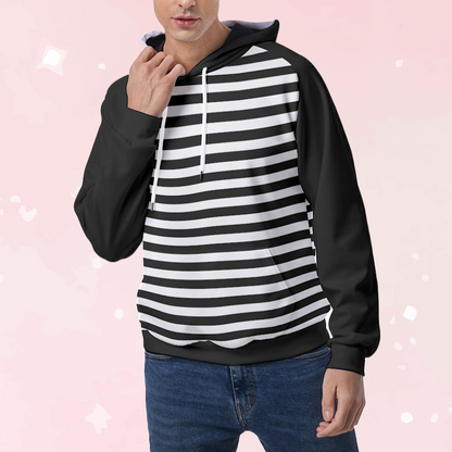 Black & White Stripes Hoodie