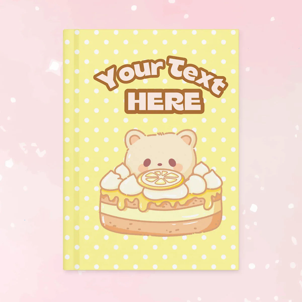 Custom Lemon Bear Hard Journal - Puppy's Aesthetics