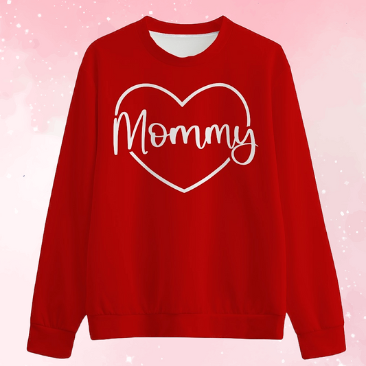 Mommy Valentine Cotton Unisex Sweater