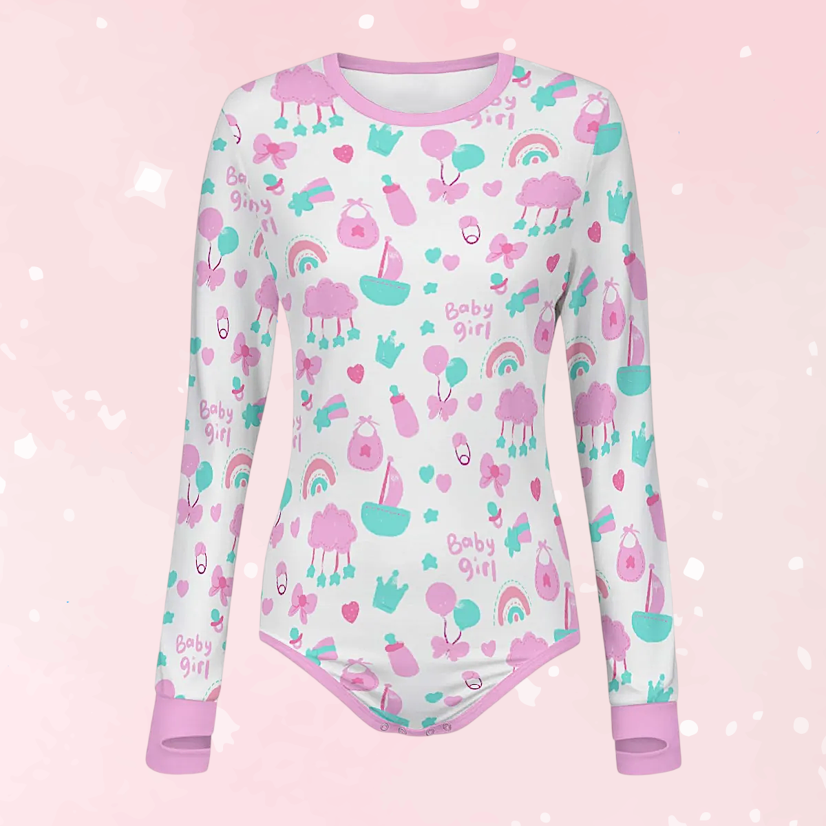 Baby Girl Dreams Long Sleeve CuddleSuit