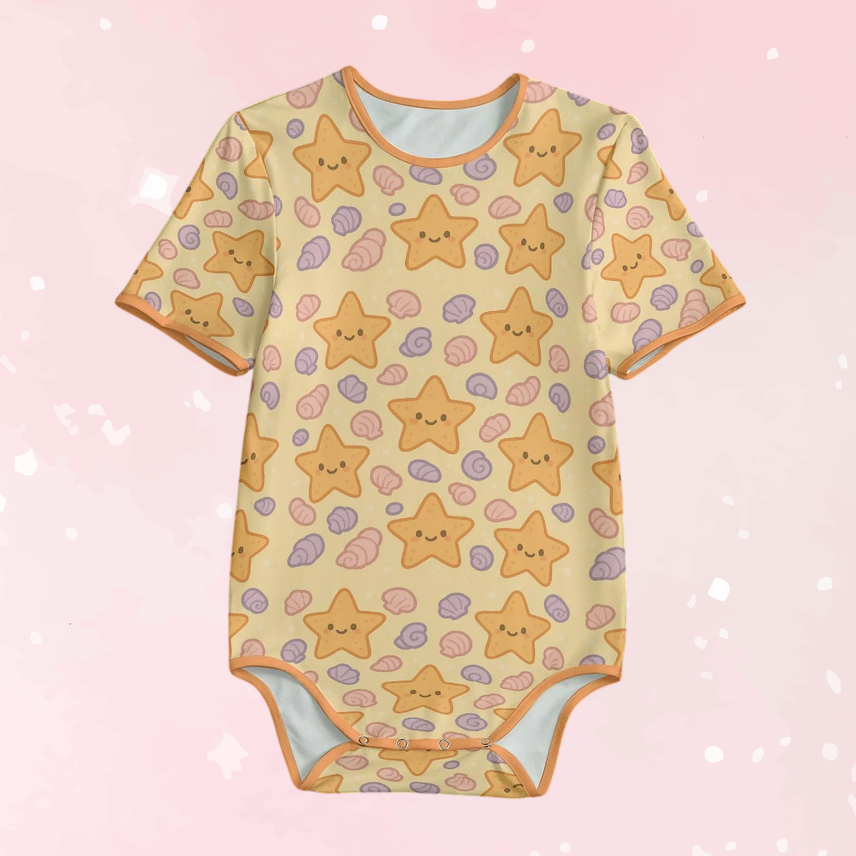 Seashell Wishes Short Sleeve CuddleSuit