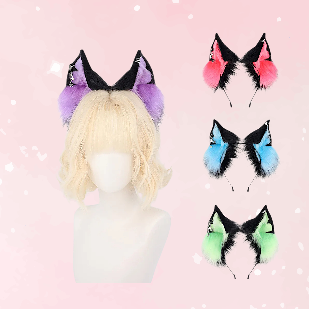 Candy Colors Plush Ear Headband