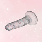 Naturally Yours Glitter Dildo 6in