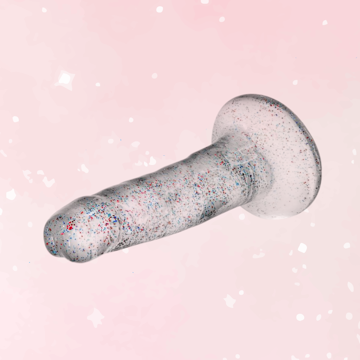 Naturally Yours Glitter Dildo 6in