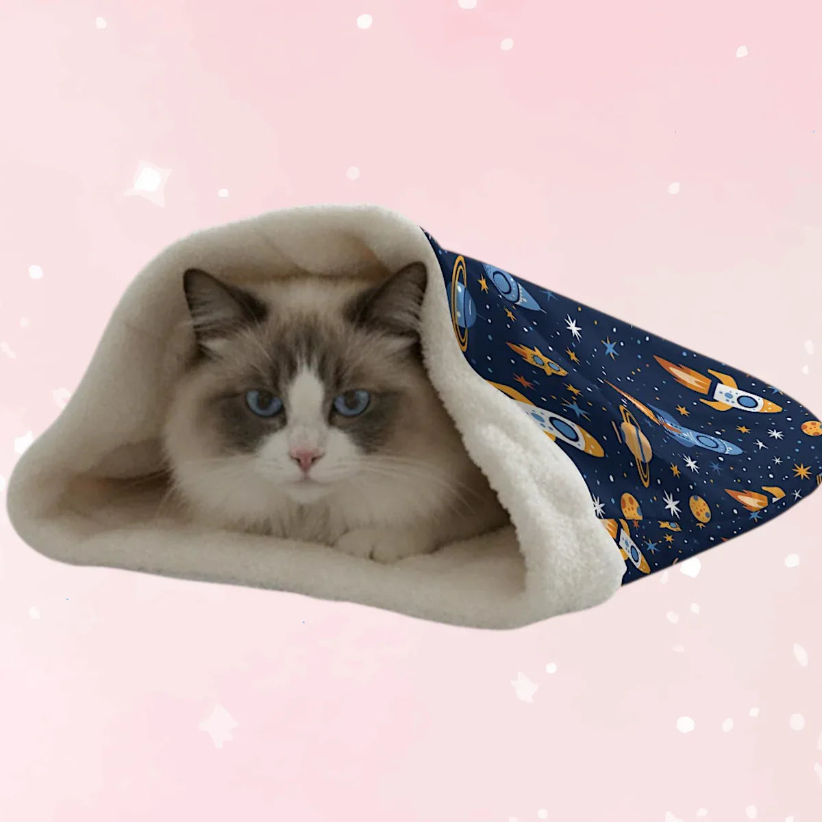 Cute Cosmic Rocket Critter Cocoon - Puppy's Aesthetics