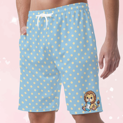 Polka Dot Lion Casual Shorts