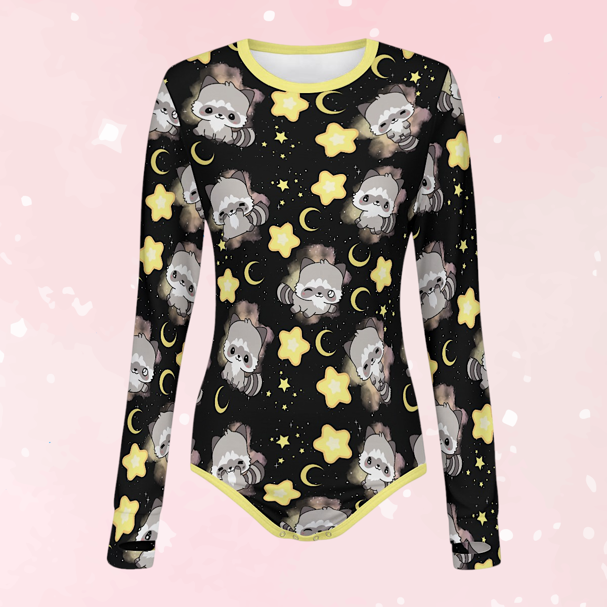 Celestial Raccoon Long Sleeve CuddleSuit