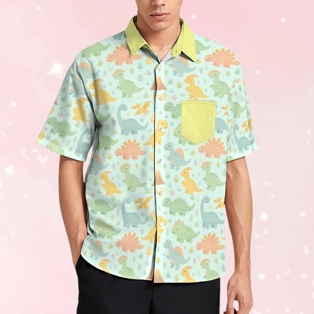 Dino Dreamland Short Sleeve Button Play Shirt
