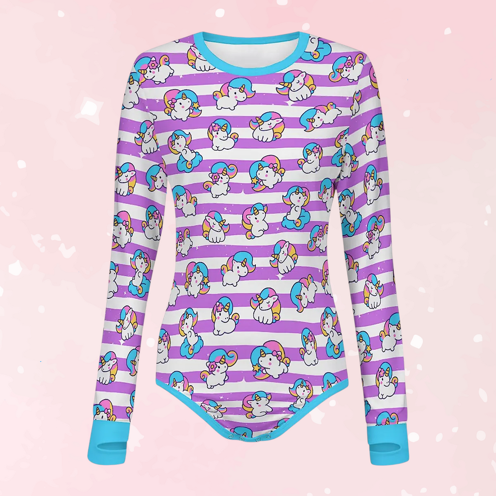 Unicorn Daydreams Long Sleeve CuddleSuit